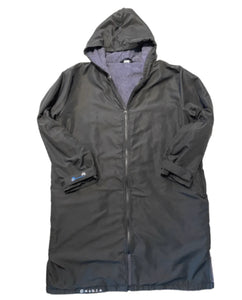 Water Resistant Swim Parka Jacket - Black